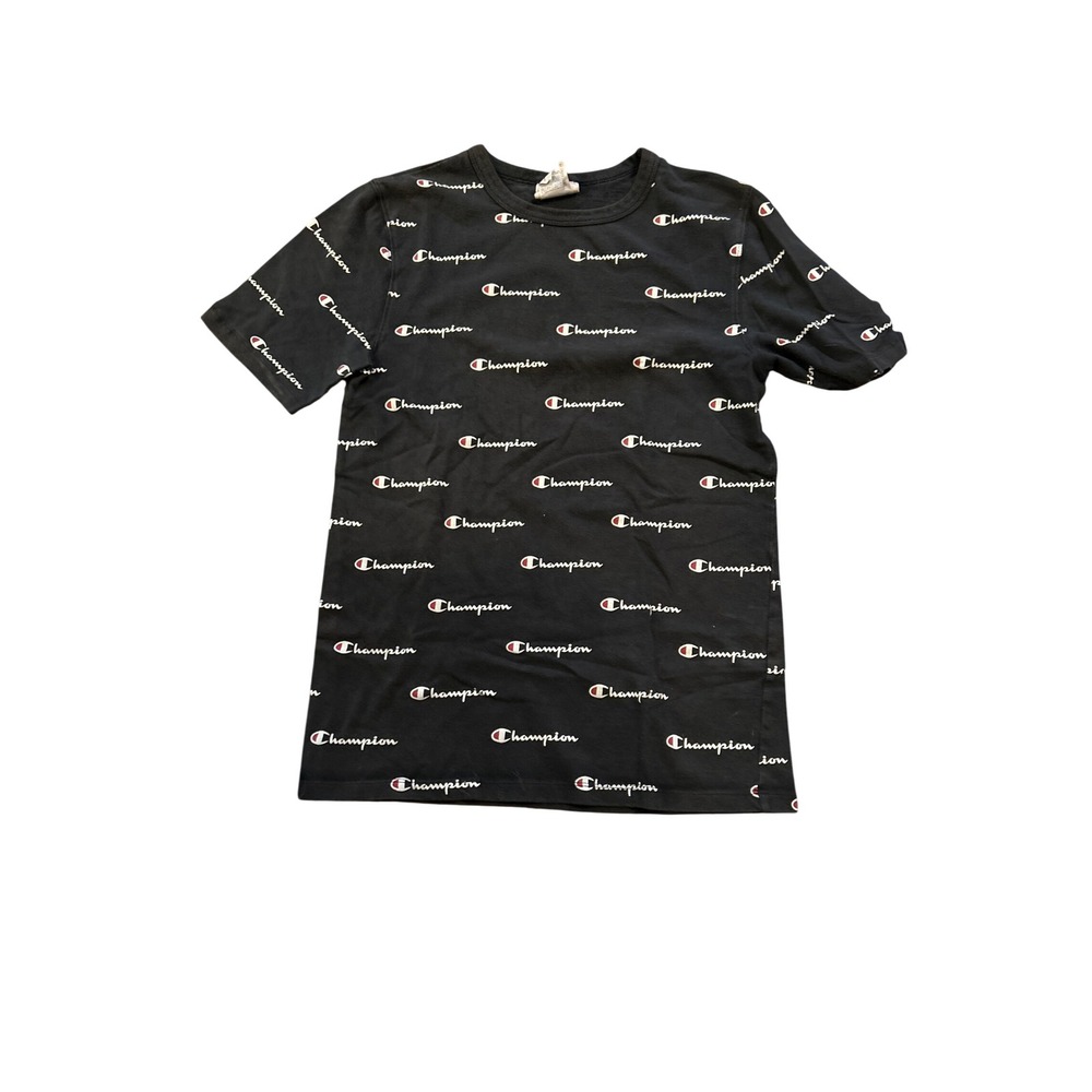 Champion‎ Reverse Weave Logo Print T-Shirt Tee Size Small 100% Authentic